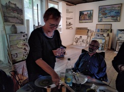 Visite exposition Raymond Rochette